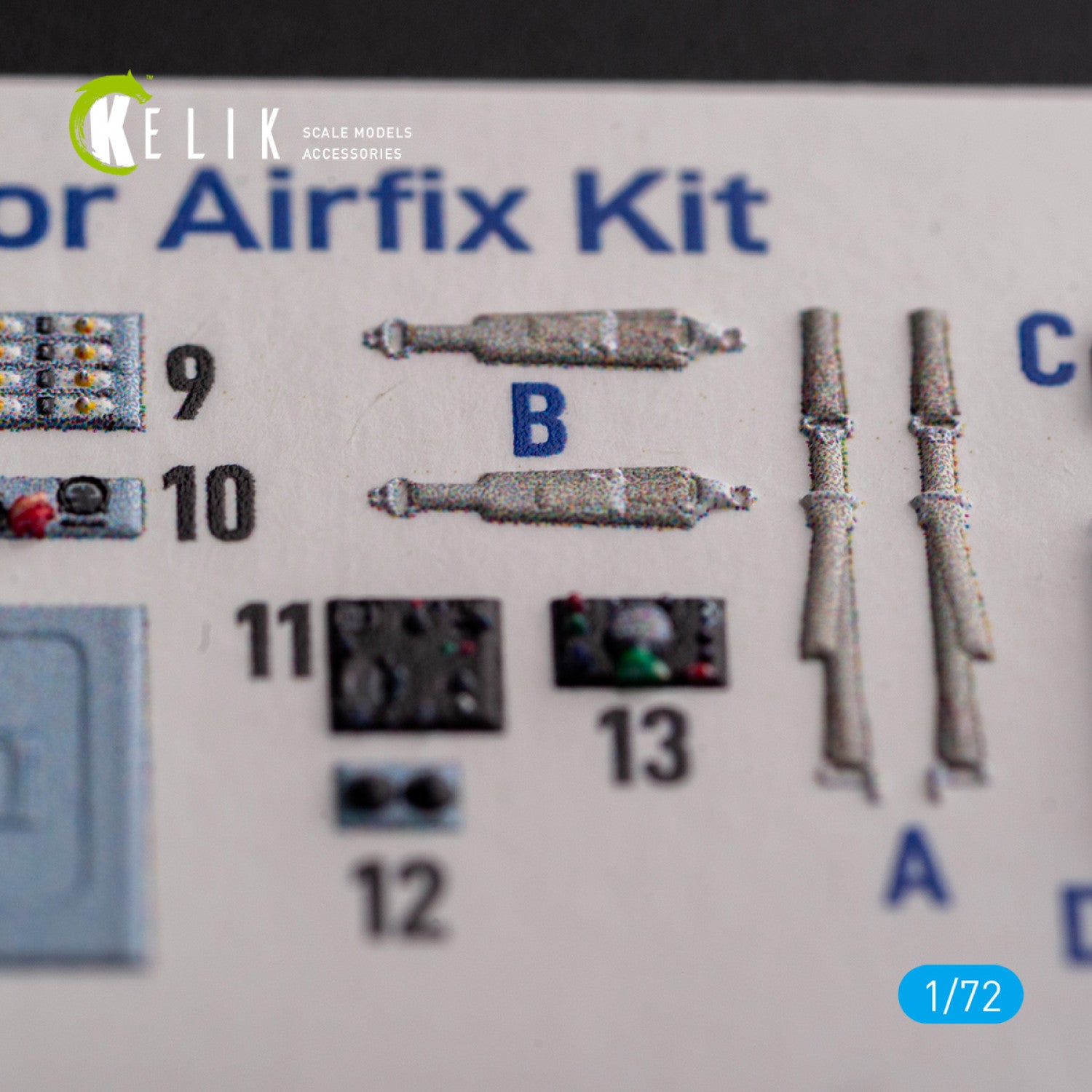 Mig-17 Fresco (Shenyang J5). Interior 3D Decals (for Airfix Aircraft model kit) Scale 1:72 KeliK K72139