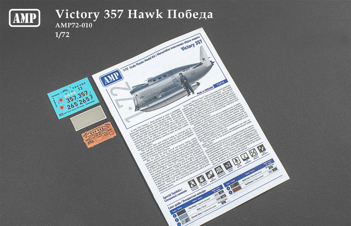Secret Project Victory 357 Hawk Scale 1:72 AMP 72010 Plastic Model Ekranoplan Kit