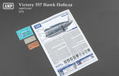 Secret Project Victory 357 Hawk Scale 1:72 AMP 72010 Plastic Model Ekranoplan Kit