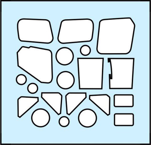 Painting Masks for helicopter Ka-50, Ka-50Sh (for Zvezda 7216.7272) Scale 1:72 DAN Models MS 720004