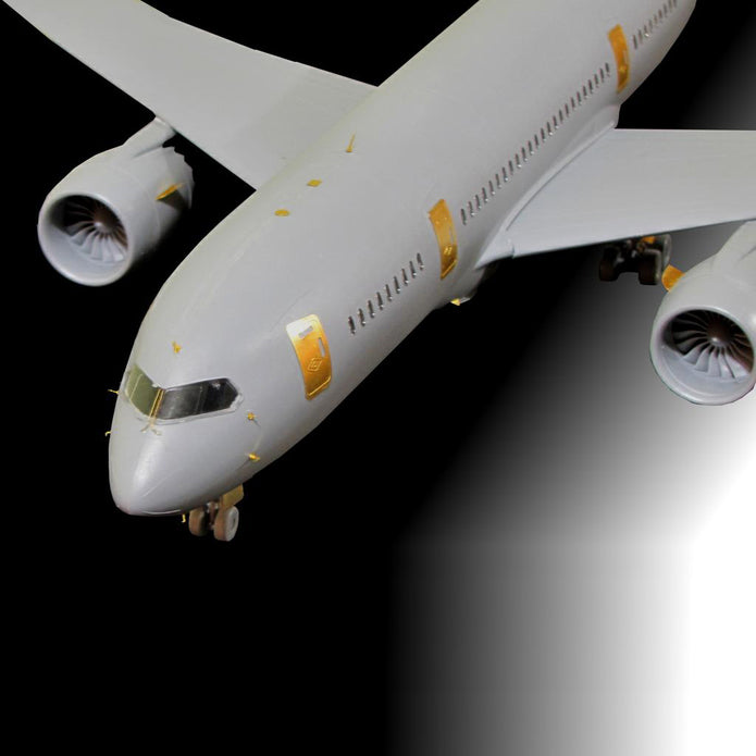 Boeing 787-8 Dreamliner, Exterior Detailing set for aircraft model kit (Photoetch) Scale 1:144 (Recommended for kit: Zvezda) Metallic Details MD14404