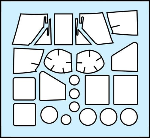 Painting Masks for model UH-60 (for Italeri) Scale 1:72 DAN Models MS720015