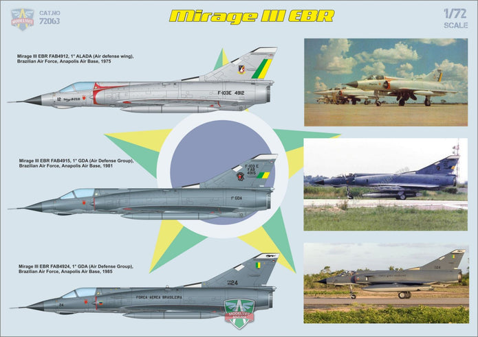 Modelsvit 72063 Plastic model aicraft kit Scale 1:72 Mirage III EA/EBR