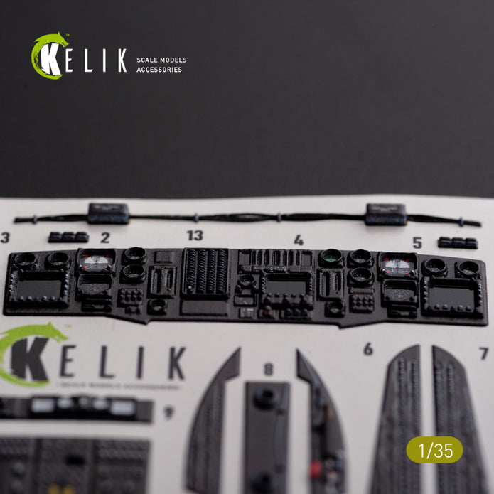 Sikorsky AH-60L DAP. Interior 3D Decals (for Academy Helicopter model kit) Scale 1:35 KeliK K35030