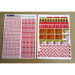 Material for dioramas - Demining zone. fencing tapes, warning signs (Paper) Scale 1:35 DAN Models DM 35280