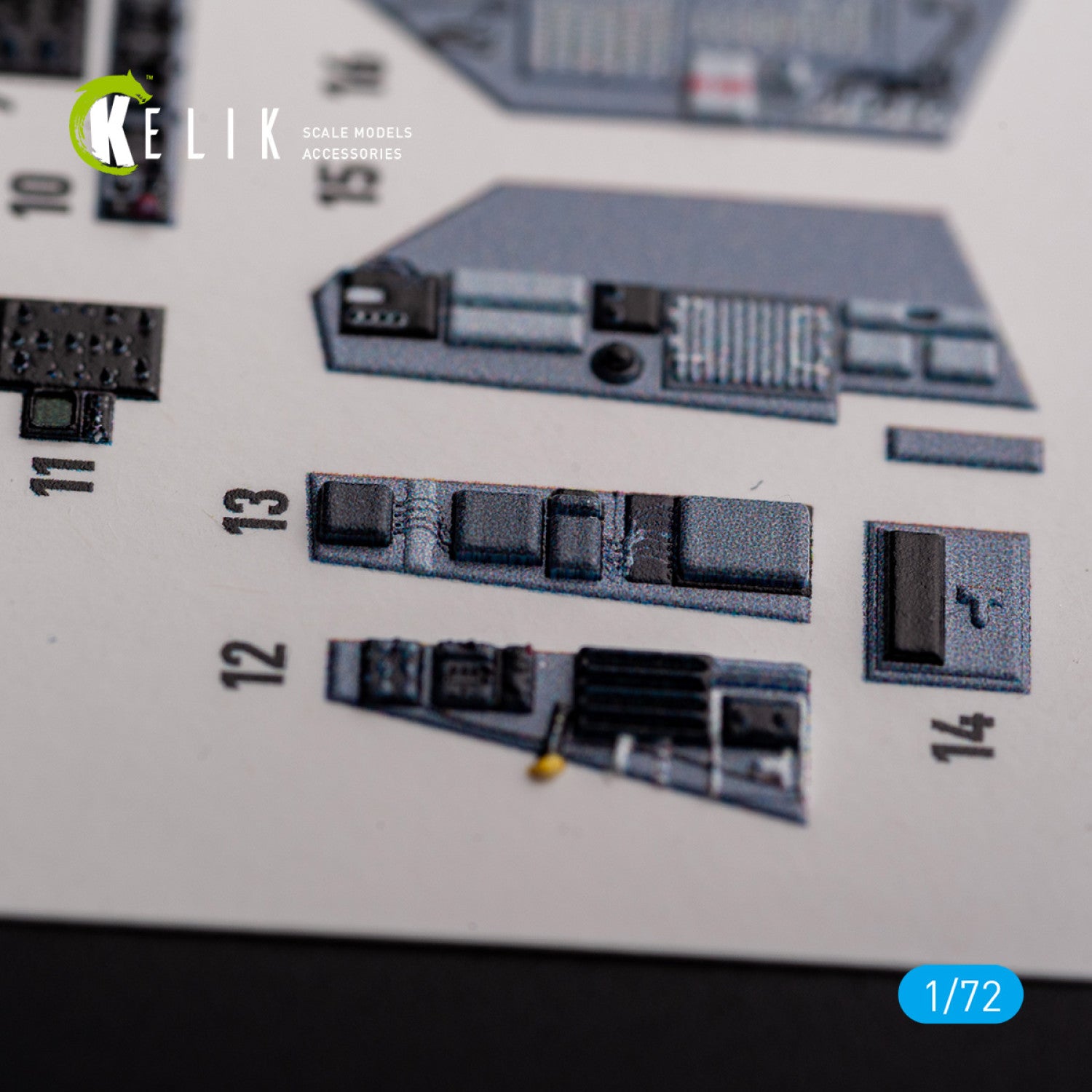 FG.1 Phantom. Interior 3D Decals (for Airfix Aircraft model kit) Scale 1:72 KeliK K72127