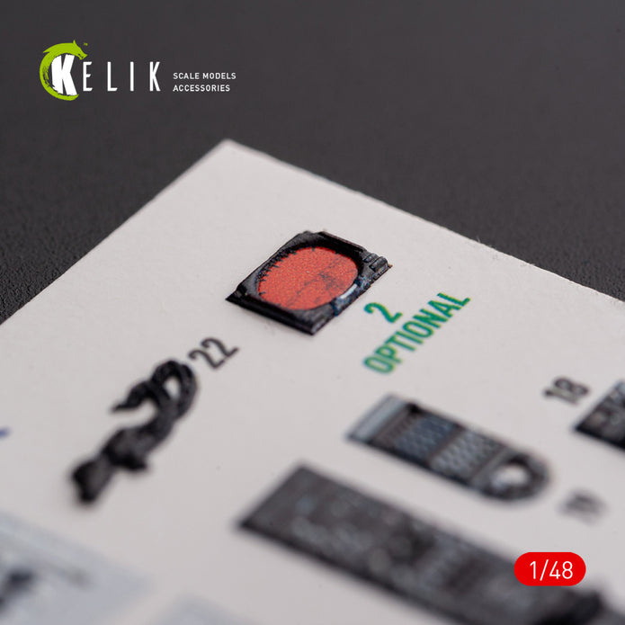 A-6A Intruder. Interior 3D Decals (for HobbyBoss Aircraft model kit) Scale 1:48 KeliK K48099