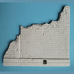 Material for diorama. destroyed house wall and entrance. material - gypsum, resin. Weight 900 gr Scale 1:35 DAN Models DM 35337