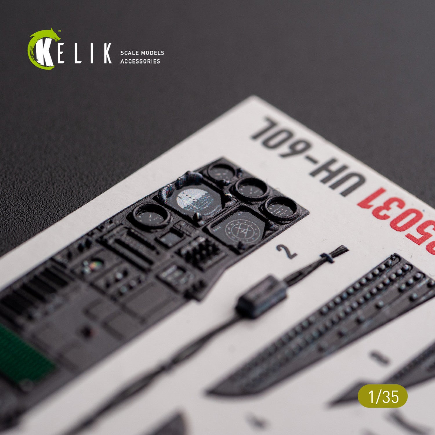 Sikorsky UH-60L. Interior 3D Decals (for Academy Helicopter model kit) Scale 1:35 KeliK K35031