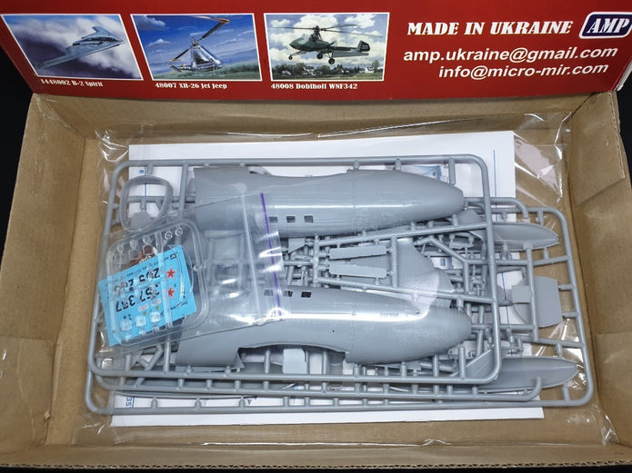 Secret Project Victory 357 Hawk Scale 1:72 AMP 72010 Plastic Model Ekranoplan Kit