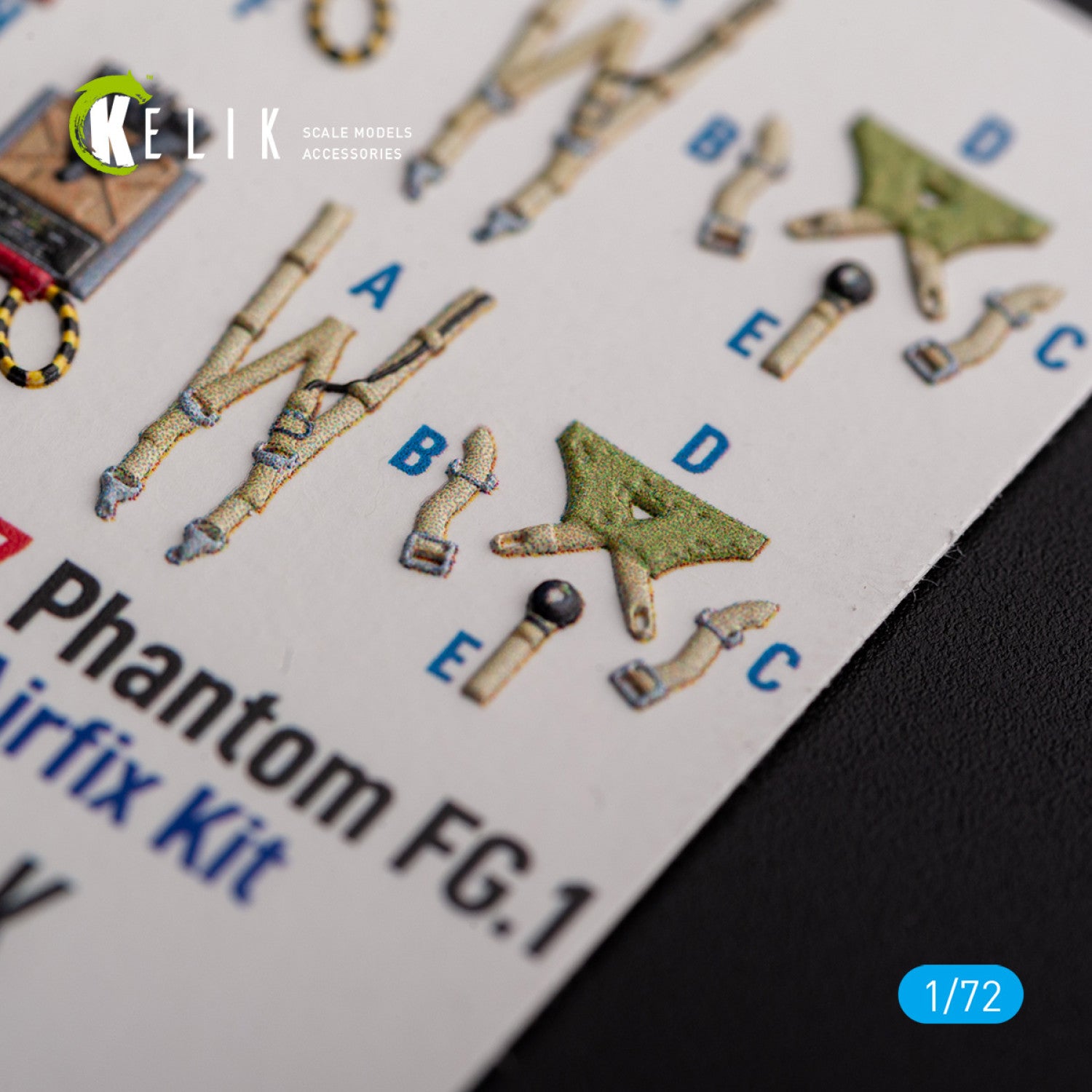 FG.1 Phantom. Interior 3D Decals (for Airfix Aircraft model kit) Scale 1:72 KeliK K72127