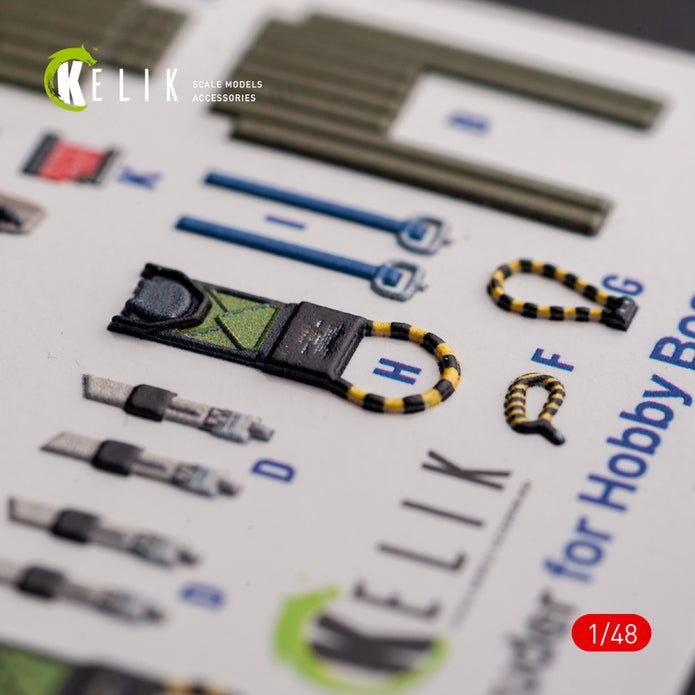 A-6A Intruder. Interior 3D Decals (for HobbyBoss Aircraft model kit) Scale 1:48 KeliK K48099