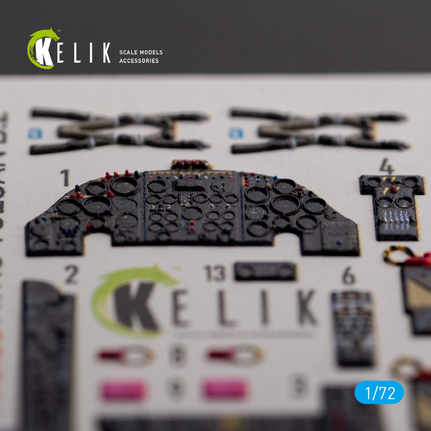 AVRO VULCAN B.2 Front cockpit. Interior 3D Decals (for Airfix Aircraft model kit) Scale 1:72 KeliK K72135