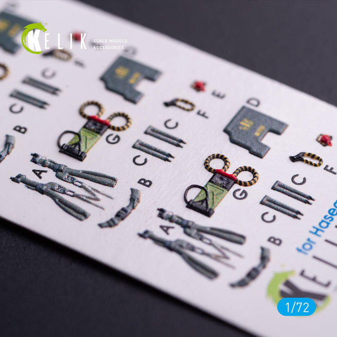 McDonnell Douglas RF-4B Phantom II. Interior 3D Decals (for Hasegawa Aircraft model kit) Scale 1:72 KeliK K72068