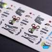 McDonnell Douglas RF-4B Phantom II. Interior 3D Decals (for Hasegawa Aircraft model kit) Scale 1:72 KeliK K72068