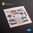 Kawasaki T-4. Interior 3D Decals (for Hasegawa Aircraft model kit) Scale 1:72 KeliK K72073