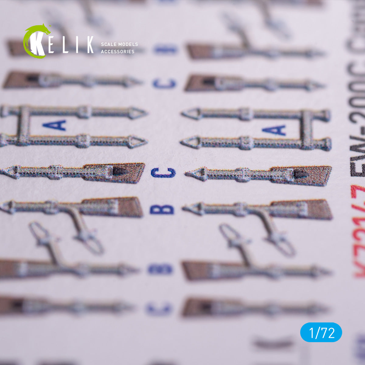Focke-Wulf Fw 200C Condor. Interior 3D Decals (for Trumpeter Aircraft model kit) Scale 1:72 KeliK K72147
