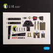 SEPECAT Jaguar A. Interior 3D Decals (for HobbyBoss Aircraft model kit) Scale 1:72 KeliK K72179