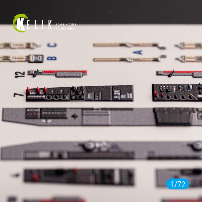 T-33A Shooting Star. Interior 3D Decals (for Platz Aircraft model kit) Scale 1:72 KeliK K72189