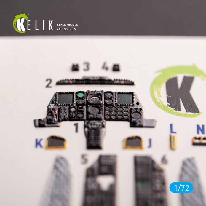 A-10C Thunderbolt II. Interior 3D Decals (for Great Wall Hobby (GWH) Aircraft model kit) Scale 1:72 KeliK K72190