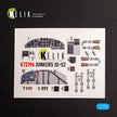 Junkers Ju-52. Interior 3D Decals (for Italeri Aircraft model kit) Scale 1:72 KeliK K72196