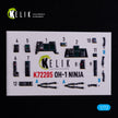 Kawasaki OH-1 Ninja. Interior 3D Decals (for Aoshima Helicopter model kit) Scale 1:72 KeliK K72205
