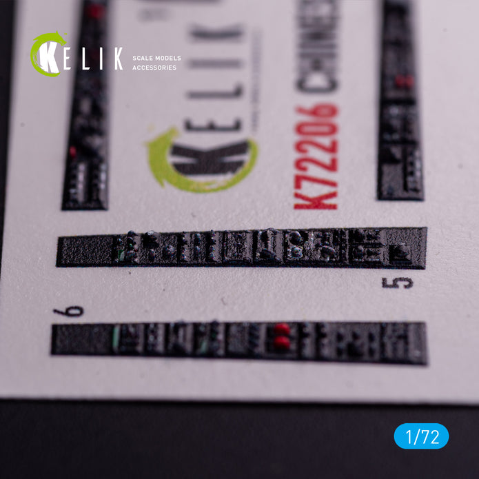 Z-10 Chinese. Interior 3D Decals (for HobbyBoss Helicopter model kit) Scale 1:72 KeliK K72206