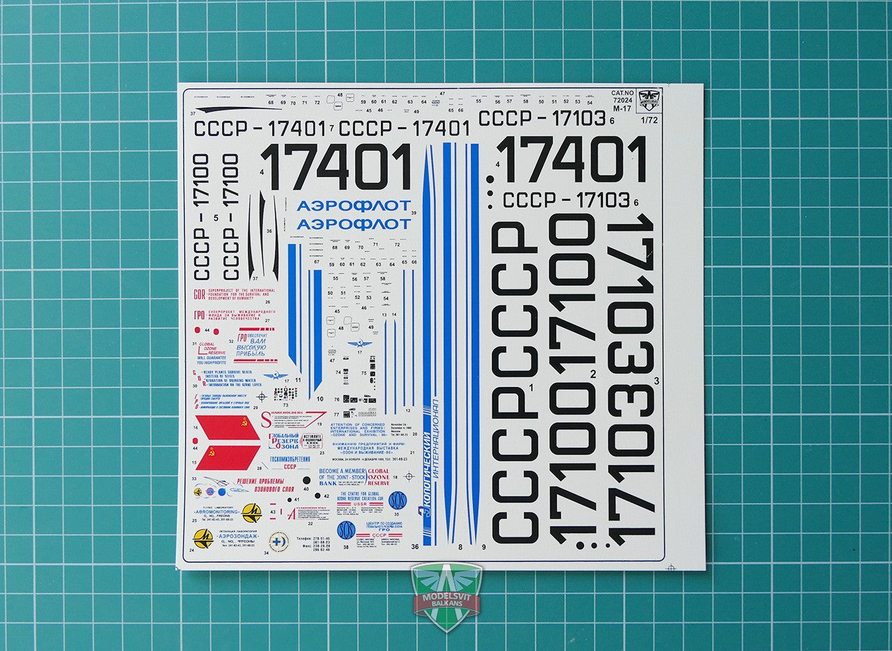 Modelsvit 72024 Plastic model aicraft kit Scale 1:72 Myasishchev M-17 Stratosphera