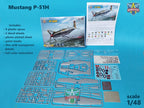 Modelsvit 4817 Plastic model aicraft kit Scale 1:48 P-51H Mustang
