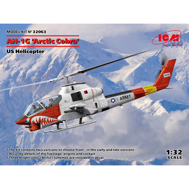 ICM 32063 Plastic model helicopter kit Scale 1:32 AH-1G "Arctic Cobra", US