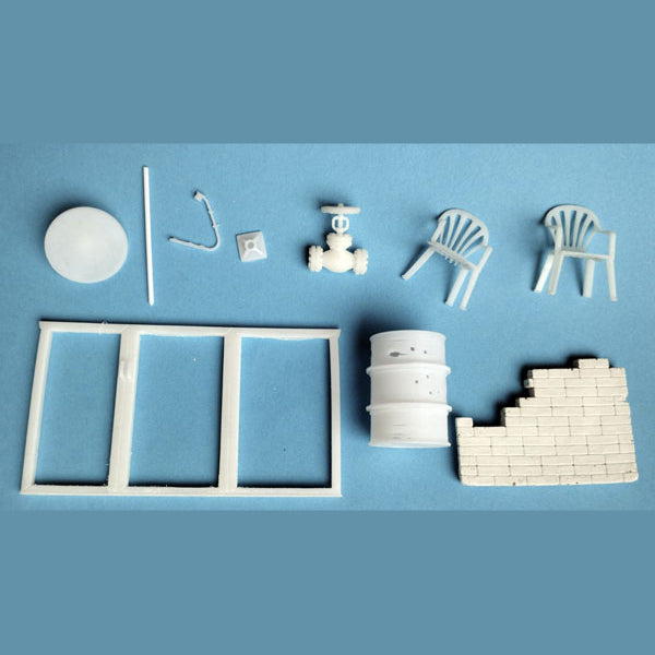 Material for diorama. destroyed house wall and entrance. material - gypsum, resin. Weight 900 gr Scale 1:35 DAN Models DM 35337