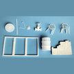 Material for diorama. destroyed house wall and entrance. material - gypsum, resin. Weight 900 gr Scale 1:35 DAN Models DM 35337