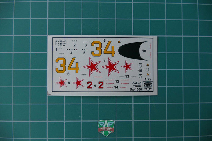 Modelsvit 72026 Plastic model aicraft kit Scale 1:72 Yak-1000