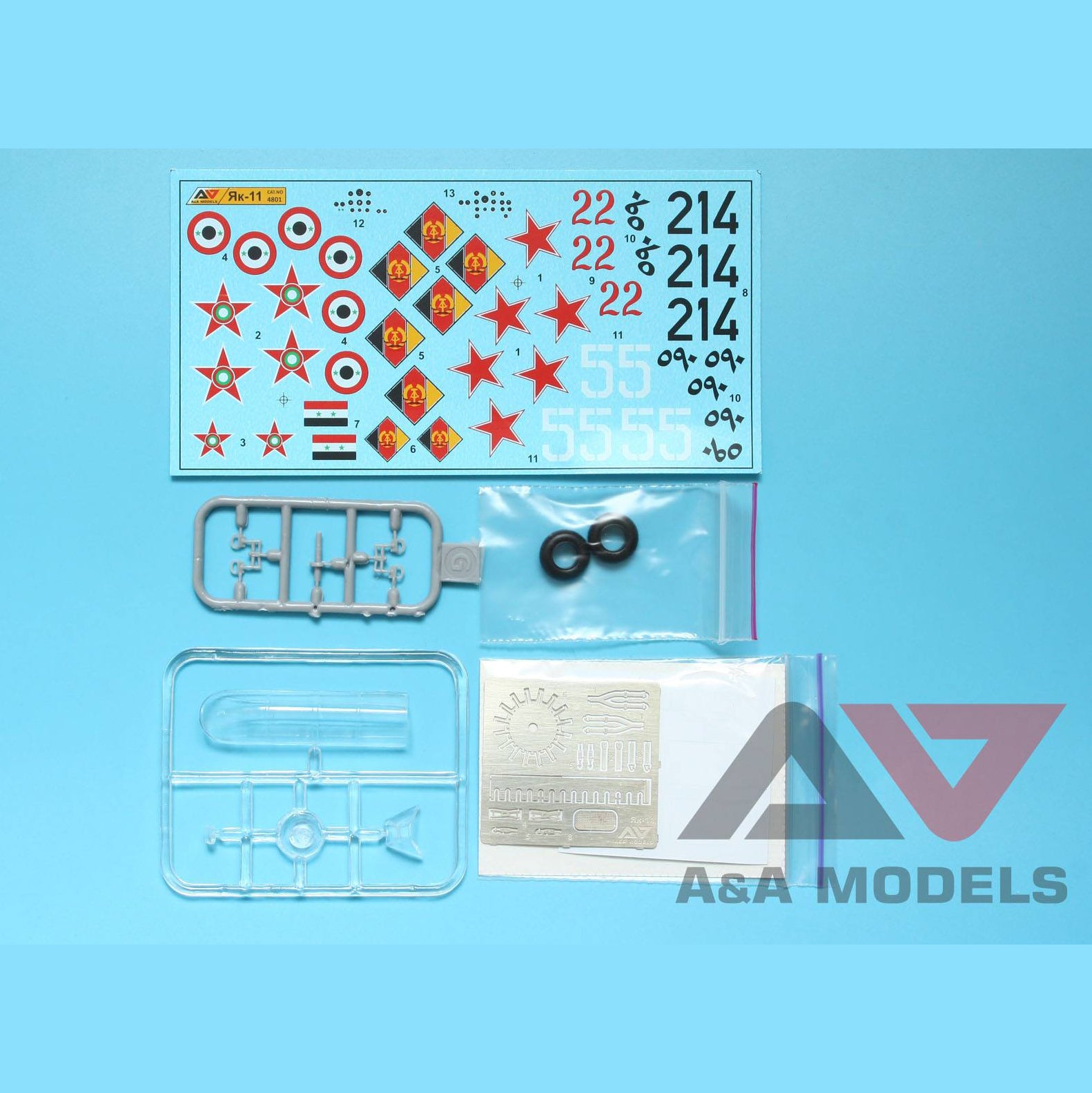 Yakovlev Yak-11 Military Trainer, Aircraft Model Kit Scale 1:48 A&A Models AAM4801