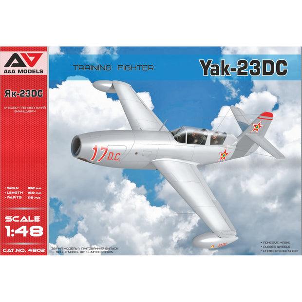 Yakovlev Yak-23 D,C, Training Fighter Model Kit Aircraft Scale 1:48 A&A Models AAM4802
