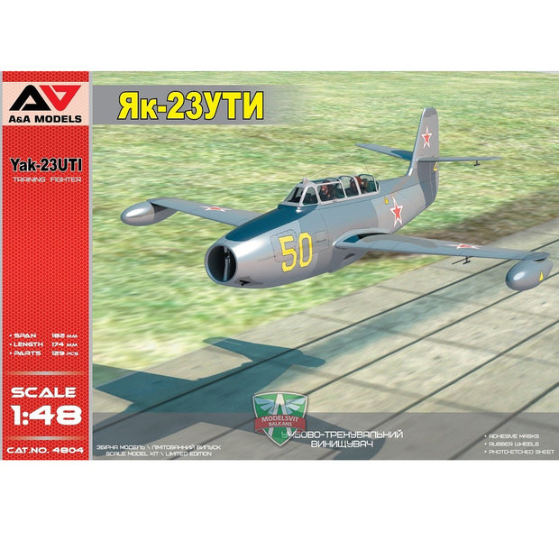 Yakovlev Yak-23 UTI Military Trainer Model Aircraft Kit Scale 1:48 A&A Models AAM4804