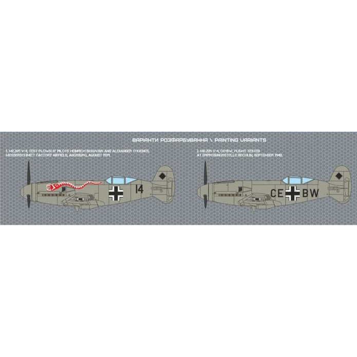 Messerschmitt Me,209 V-4 Plastic Model Aicraft Kit Scale 1:48 A&A Models AAM4810