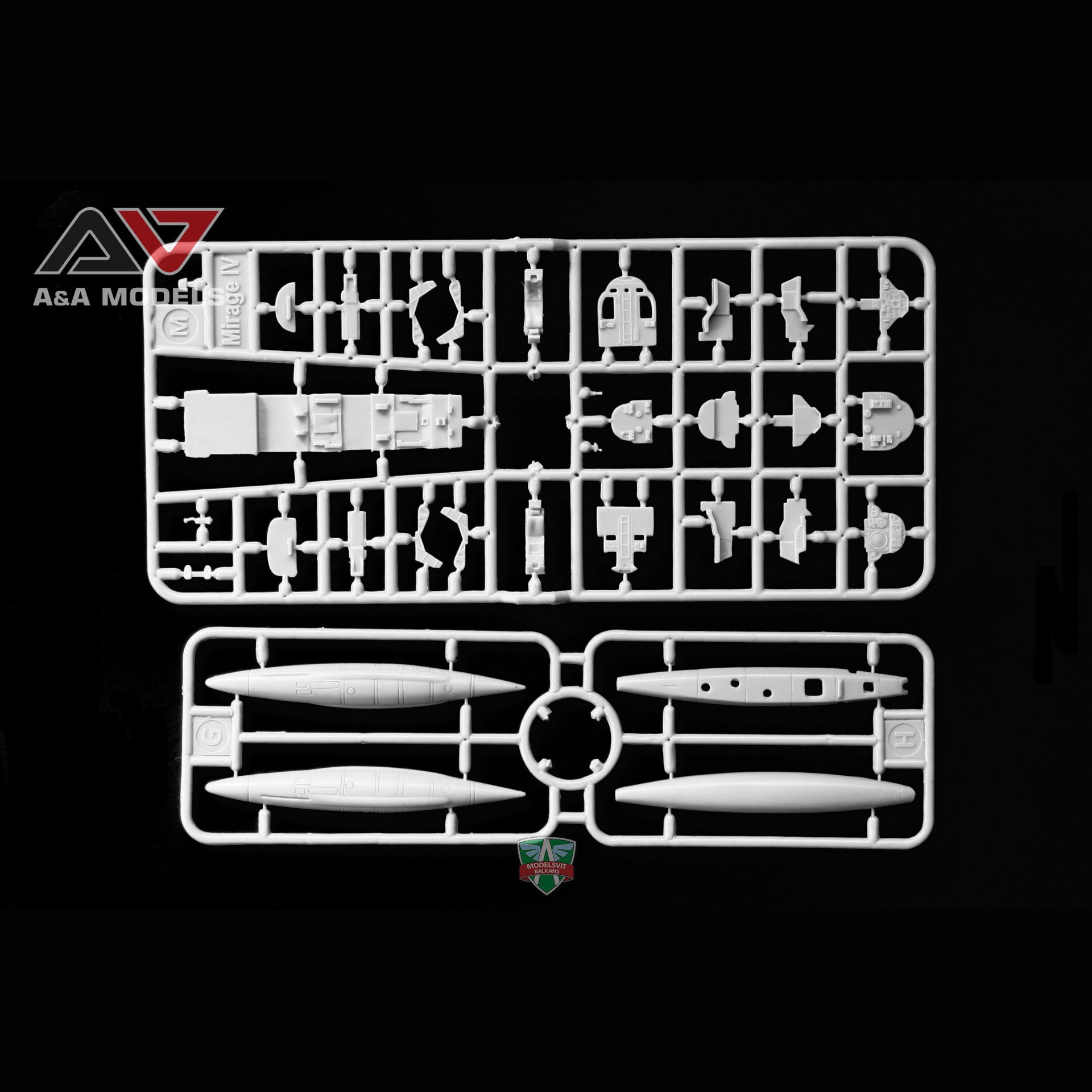 Dassault Mirage IV A Strategic bomber Model Aircraft Kit Scale 1:72 A&A Models AAM7204