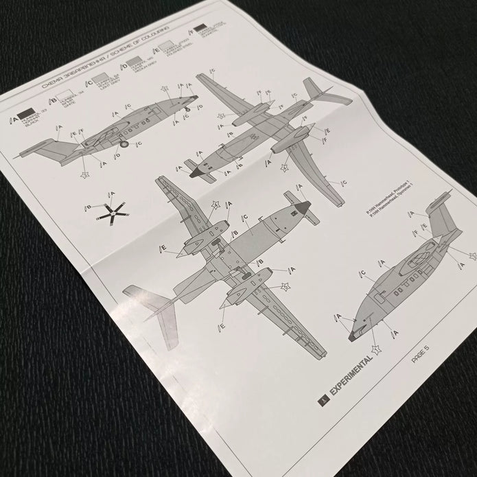 Piaggio P1 HH HammerHead UAV (2nd flying prototype) Model Aircraft Kit Scale 1:72 A&A Models AAM7210
