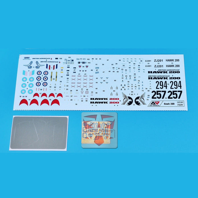 British Aerospace Hawk 200 ZJ201 light multirole fighter Model Kit Aircraft Scale 1:72 A&A Models AAM7229
