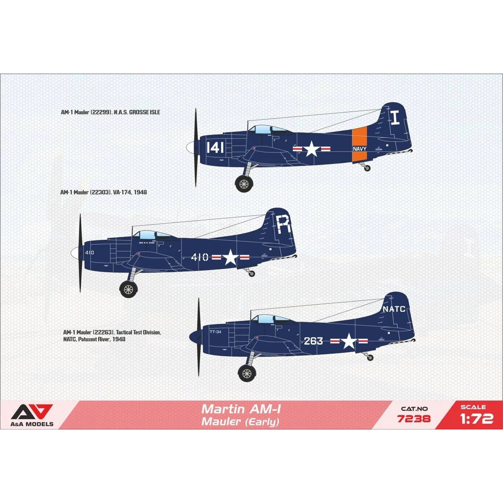 Martin Am 1 Mauler Early Aircraft Models Kit Scale 1:72 A&A Models AAM7238