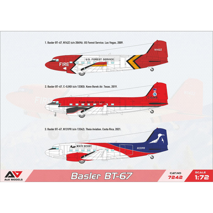 Basler Bt 67 Model Kit Aircraft Scale 1:72 A&A Models AAM7242