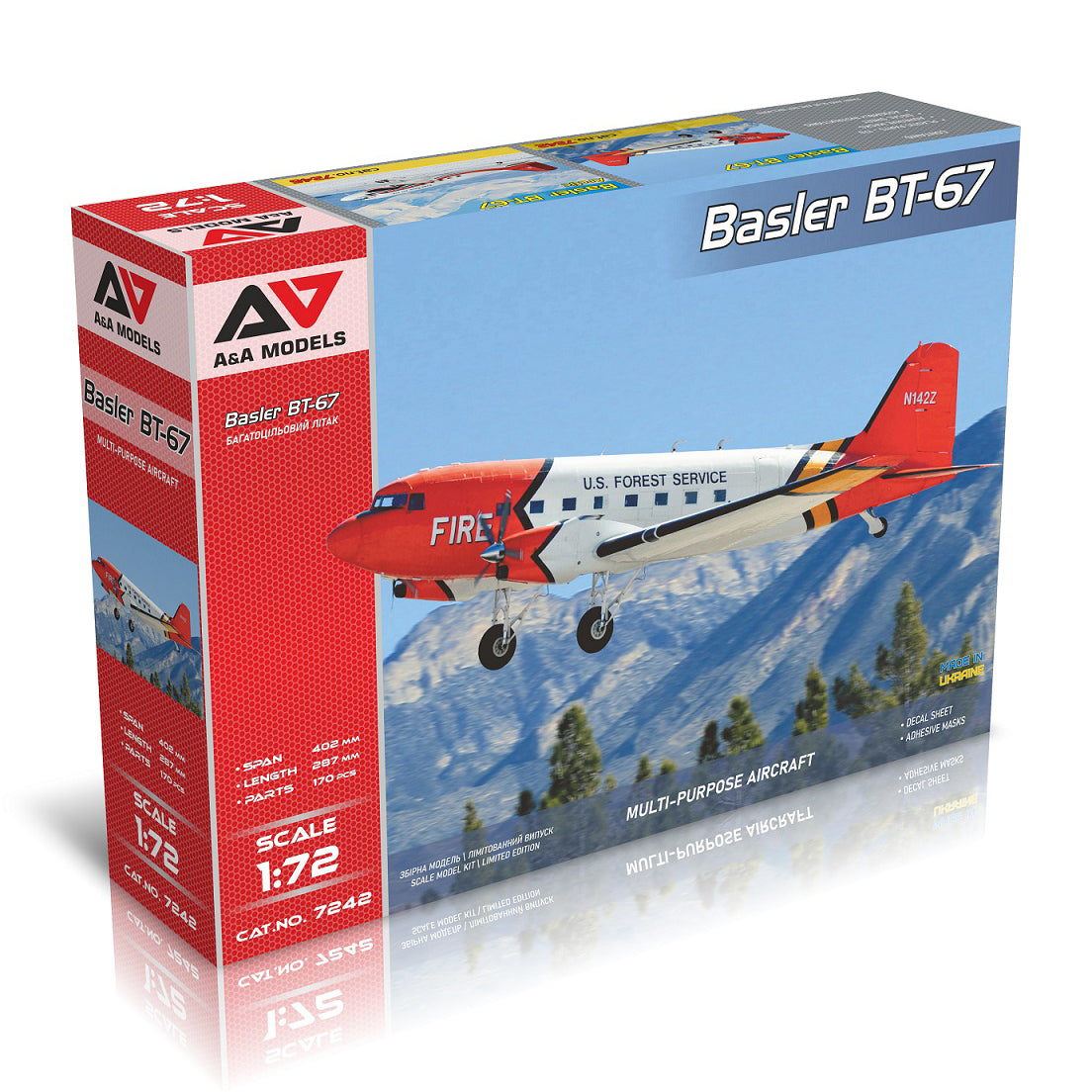 Basler Bt 67 Model Kit Aircraft Scale 1:72 A&A Models AAM7242