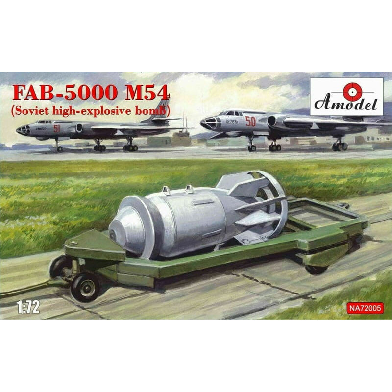 FAB-5000 M54 (Soviet high-explosive bomb) Scale 1:72 Amodel AMO-NA72005 Plastic Airplane Model Kit