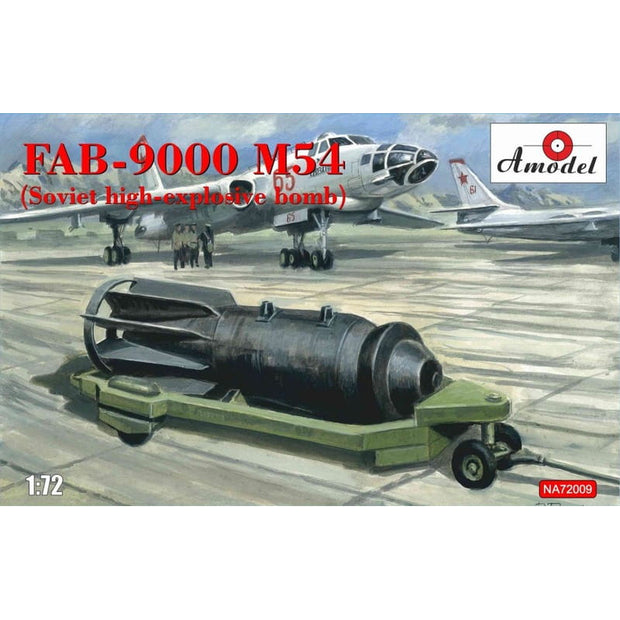 FAB-9000 M54 (Soviet high-explosive bomb) Scale 1:72 Amodel AMO-NA72009 Plastic Airplane Model Kit