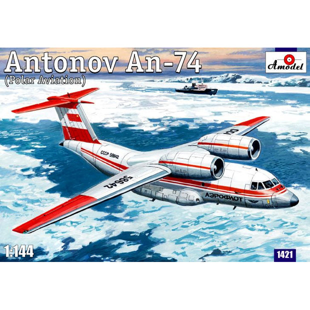 Antonov An-74 Polar. Re-release. Limited edition. Scale 1:144 Amodel AMO1421 Plastic Airplane Model Kit