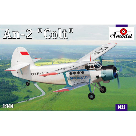 Antonov An-2 «Colt» Scale 1:144 Amodel AMO1422 Plastic Airplane Model Kit