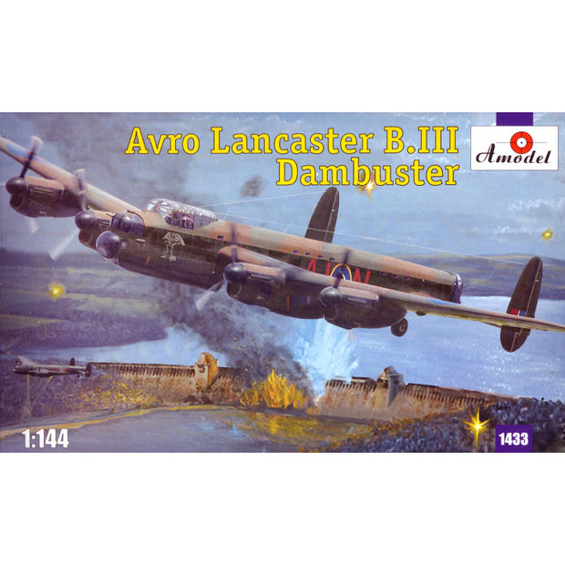 Avro Lancaster B.III Dambuster Scale 1:144 Amodel AMO1433 Scale Airplane Model Kit