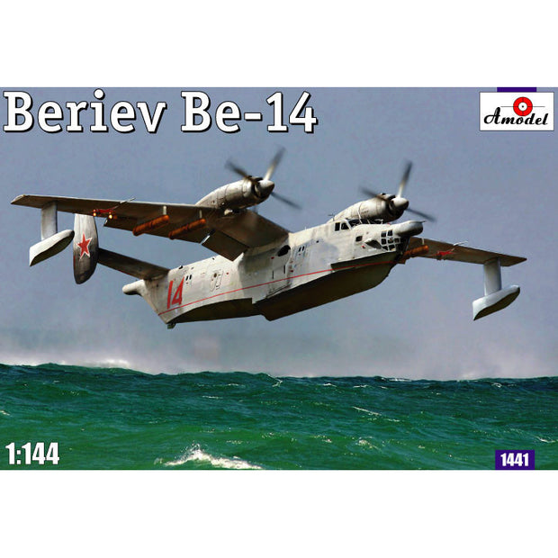 Beriev Be-14 Soviet rescue aircraft Scale 1:144 Amodel AMO1441 Plastic Airplane Model Kit