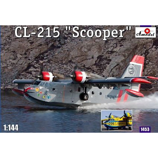 CL-215 "Scooper" Scale 1:144 Amodel AMO1453 Plastic Airplane Model Kit